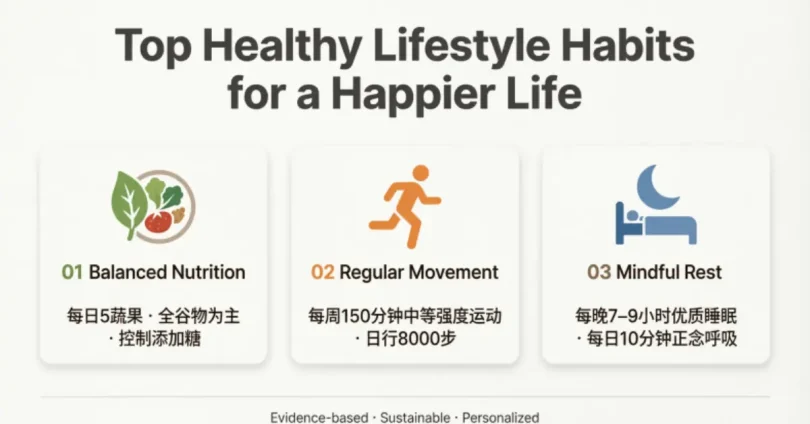 top healthy lifestyle habits for a happier life